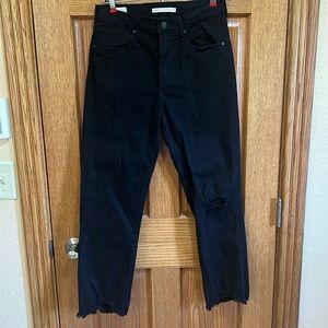 High Rise Straight Crop Levi’s pants